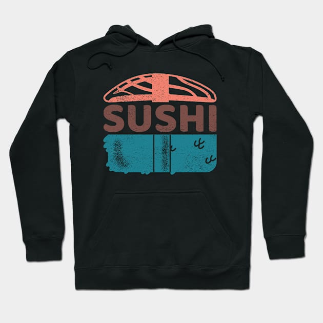 Japanese Food Sushi Modern Design Hoodie by New East 